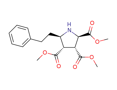 (2R,3R,4S,5R)-trimethyl 5-phenethylpyrrolidine-2,3,4-tricarboxylate