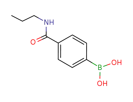 Molecular Structure of 171922-46-6 (4-(N-PROPYLAMINOCARBONYL)PHENYLBORONIC ACID)