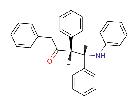 Molecular Structure of 76335-36-9 ((3<i>RS</i>,4<i>SR</i>)-4-anilino-1,3,4-triphenyl-butan-2-one)