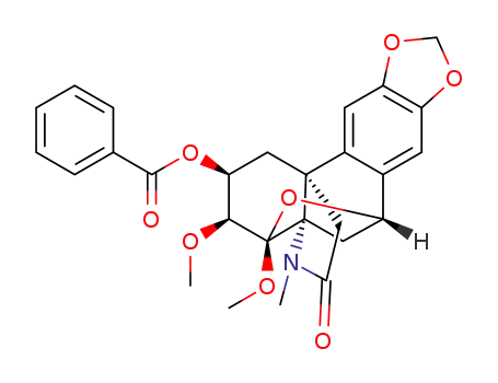 (2S,3S,6S)-3,4-dimethoxy-14-methyl-13-oxo-1,2,3,4,5,6-hexahydro-4a,11b-(epiminoethano)-4,6-epoxyphenanthro[2,3-d][1,3]dioxol-2-yl benzoate