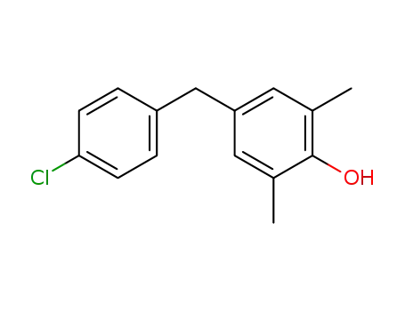 Molecular Structure of 61259-75-4 (Phenol, 4-[(4-chlorophenyl)methyl]-2,6-dimethyl-)