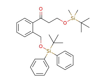 3-(tert-butyldimethylsilyloxy)-1-(2-((tert-butyldiphenylsilyloxy)methyl)phenyl)propan-1-one