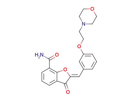 (Z)-2-[3-(2-morpholin-4-ylethoxy)-benzylidene]-3-oxo-2,3-dihydrobenzofuran-7-carboxamide