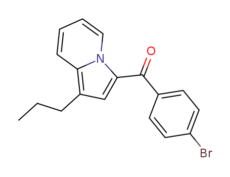 Molecular Structure of 1589574-12-8 ((4-bromophenyl)(1-propylindolizin-3-yl)methanone)
