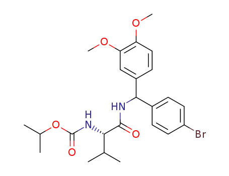 isopropyl((2S)-1-(((3,4-dimethoxylphenyl)(4-bromophenyl)methyl)amino)-3-methyl-1-oxobutan-2-yl)carbamate