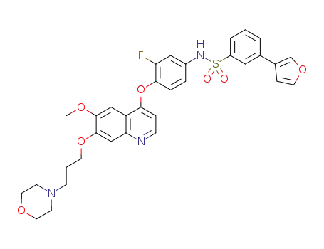 N-(3-fluoro-4-{[6-methoxy-7-(3-morpholin-4-ylpropoxy)quinolin-4-yl]oxy}phenyl)-3-(3-furyl)benzenesulfonamide