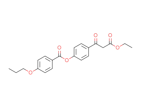 Molecular Structure of 1462352-06-2 (ethyl 3-[4-(4'-propoxy)benzoyloxyphenyl]-3-oxo-propanoate)