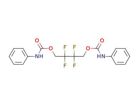 Molecular Structure of 1610024-06-0 (2,2,3,3-tetrafluorobutane-1,4-diyl bis(N-phenylcarbamate))