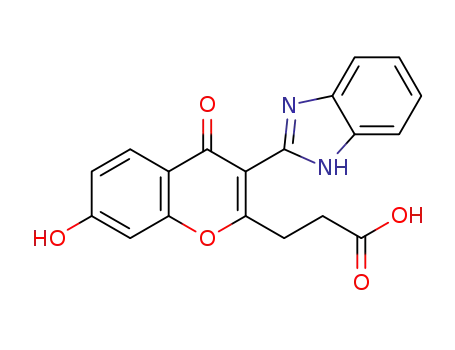 3-(3-(1H-benzo[d]imidazol-2-yl)-7-hydroxy-4-oxo-4H-chromen-2-yl)propanoic acid