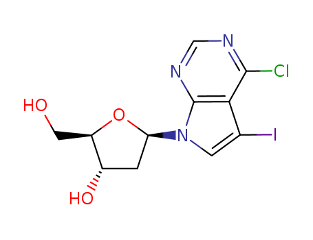 (2R,3S,5R)-5-(4-Chloro-5-iodo-7H-pyrrolo[2,3-d]pyrimidin-7-yl)-2-(hydroxymethyl)tetrahydrofuran-3-ol(178995-71-6)