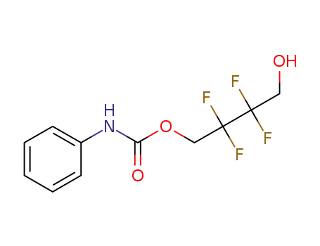 Molecular Structure of 1610024-03-7 (2,2,3,3-tetrafluoro-4-hydroxybutyl N-phenylcarbamate)