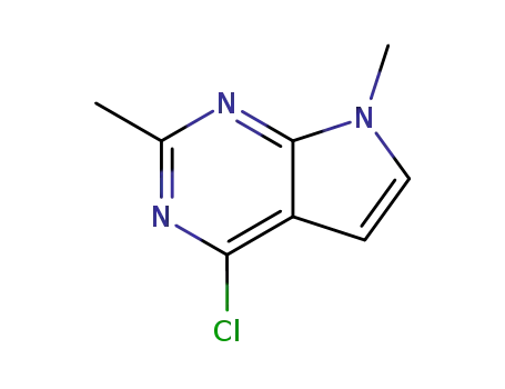 Molecular Structure of 78756-80-6 (4-chloro-2,7-diMethyl-7H-pyrrolo[2,3-d]pyriMidine)