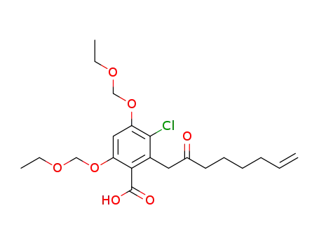 3-chloro-4,6-di(ethoxymethoxy)-2-(2-oxooct-7-en-1-yl)benzoic acid