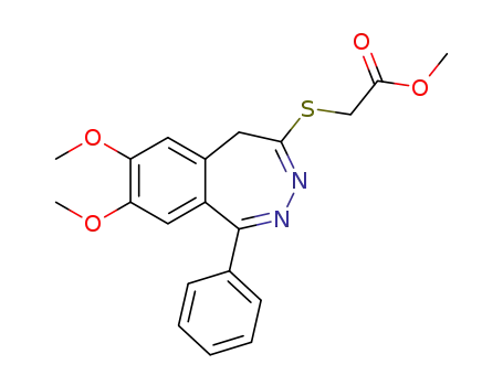 methyl 2-(7,8-dimethoxy-1-phenyl-5H-2,3-benzodiazepin-4-ylsulfanyl)acetate