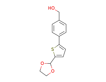 (4-(5-(1,3-dioxolan-2-yl)thiophen-2-yl)phenyl)methanol