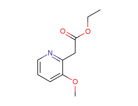 Molecular Structure of 91012-88-3 (ethyl 2-(3-methoxypyridin-2-yl)acetate)