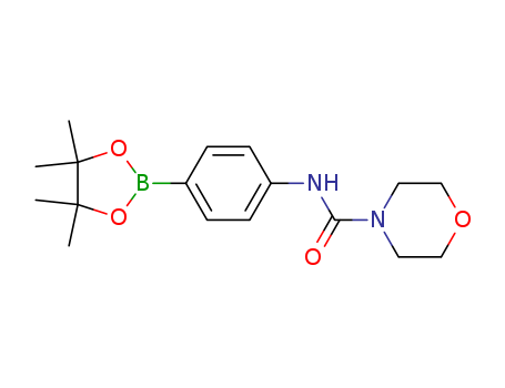 4-Morpholinecarboxamide,N-(4-(4,4,5,5-tetramethyl-1,3,2-dioxaborolan-2-yl)phenyl)
