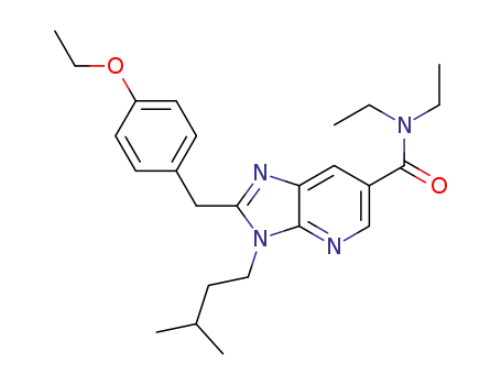Molecular Structure of 474017-65-7 (2-(4-ethoxybenzyl)-N,N-diethyl-3-isopentyl-3H-imidazo[4,5-b]pyridine-6-carboxamide)