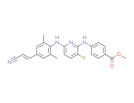 (E)-methyl 4-{6-[4-(2-cyanovinyl)-2,6-dimethylphenylamino]-3-fluoropyridin-2-ylamino}benzoate