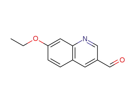 Molecular Structure of 745830-19-7 (3-Quinolinecarboxaldehyde,7-ethoxy-(9CI))