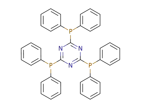 Molecular Structure of 26088-39-1 (1,3,5-Triazine, 2,4,6-tris(diphenylphosphino)-)