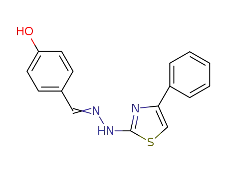 2-(2-(4-hydroxybenzylidene)hydrazinyl)-4-phenylthiazole