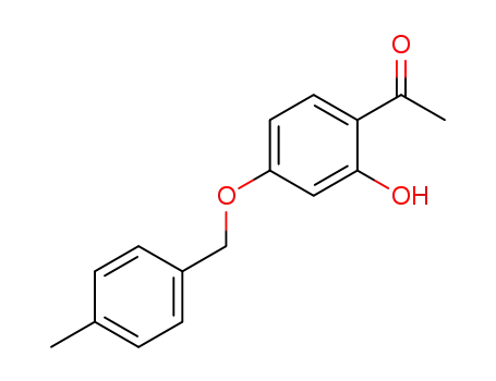Molecular Structure of 885949-75-7 (1-(2-HYDROXY)-4-[(4-METHYLBENZYL)OXY]PHENYL-1-ETHANONE)