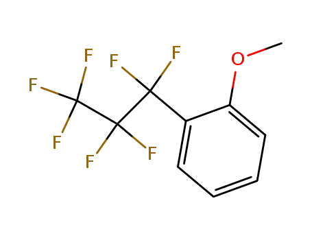 Benzene, 1-(heptafluoropropyl)-2-methoxy-