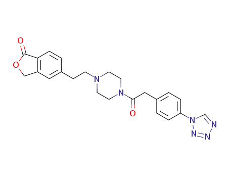 5-(2-(4-(2-(4-(1H-tetrazol-1-yl)phenyl)acetyl)piperazin-1-yl)ethyl)isobenzofuran-1(3H)-one