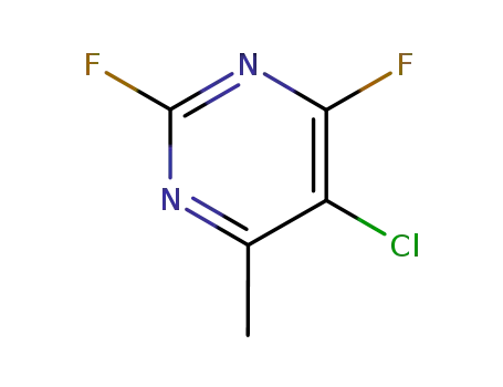 Molecular Structure of 72630-78-5 (5-CHLORO-2,4-DIFLUORO-6-METHYL-PYRIMIDINE)