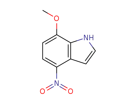 Molecular Structure of 175913-32-3 (1H-Indole, 7-methoxy-4-nitro-)