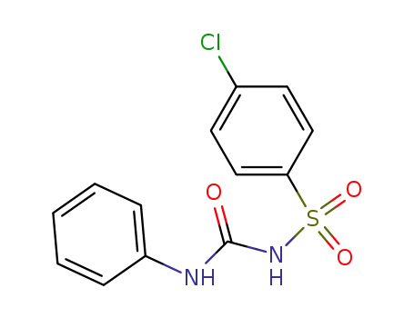 Molecular Structure of 25270-44-4 (Benzenesulfonamide, 4-chloro-N-[(phenylamino)carbonyl]-)