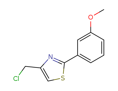 Thiazole, 4-(chloromethyl)-2-(3-methoxyphenyl)-