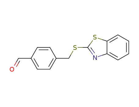 Molecular Structure of 255833-19-3 (Benzaldehyde, 4-[(2-benzothiazolylthio)methyl]-)