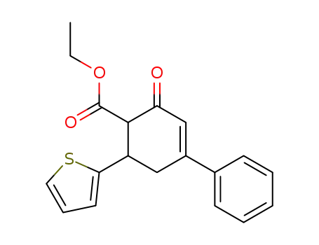 2-oxo-4-phenyl-6-[2]thienyl-cyclohex-3-enecarboxylic acid ethyl ester