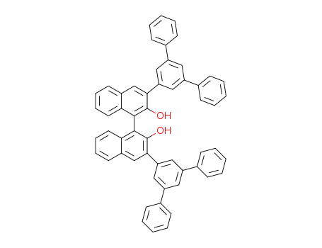 Molecular Structure of 1539285-81-8 ((R)-3,3'-Bis([1,1':3',1''-terphenyl]-5'-yl)-[1,1'-binaphthalene]-2,2'-diol)