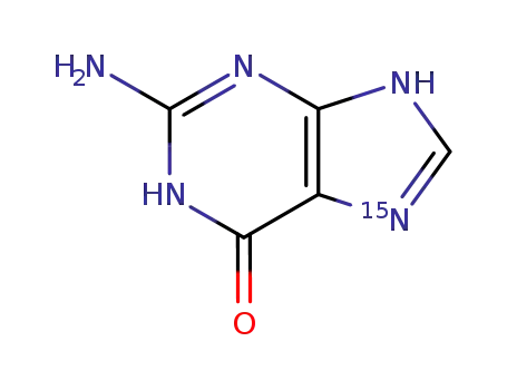 Molecular Structure of 128844-61-1 (<7-<sup>15</sup>N>guanide)