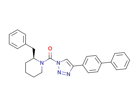 (S)-(4-([1,1'-biphenyl]-4-yl)-1H-1,2,3-triazol-1-yl)(2-benzylpiperidin-1-yl)methanone