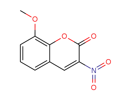 Molecular Structure of 88184-83-2 (3-nitro-8-methoxy-2H-chromen-2-one)