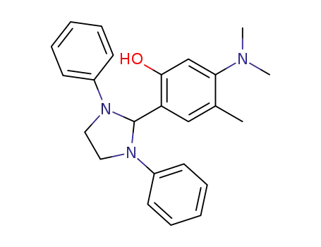 Molecular Structure of 58343-04-7 (Phenol, 5-(dimethylamino)-2-(1,3-diphenyl-2-imidazolidinyl)-4-methyl-)