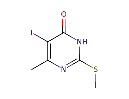 5-Iodo-6-methyl-2-(methylthio)-1H-pyrimidin-4-one