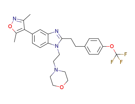 5-(3,5-dimethyl-1,2-oxazol-4-yl)-1-[2-(morpholin-4-yl)ethyl]-2-{2-[4-(trifluoromethoxy)phenyl]ethyl}-1H-benzimidazole