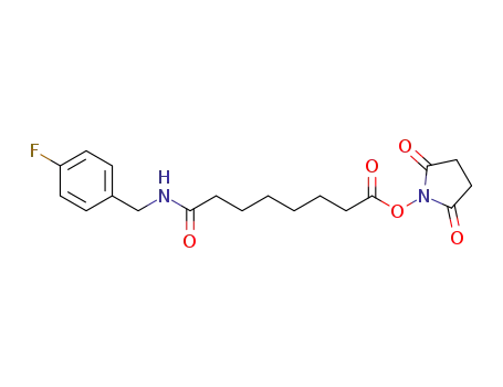 N-succinimidyl 8-((4'-fluorobenzyl)amino)suberate