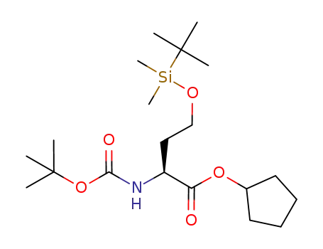 (S)-2-tert-butoxycarbonylamino-4-(tert-butyl-dimethyl-silanyloxy)-butyric acid cyclopentyl ester