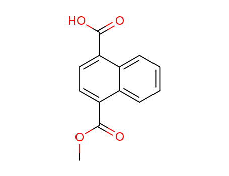 Molecular Structure of 21426-90-4 (1,4-Naphthalenedicarboxylic acid, monomethyl ester)