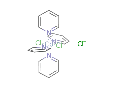 Molecular Structure of 27883-34-7 (Cobalt(1+),dichlorotetrakis(pyridine)-, chloride (1:1), (OC-6-12)-)