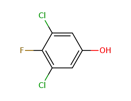 Molecular Structure of 2995-04-2 (3,5-dichloro-4-fluorophenol)