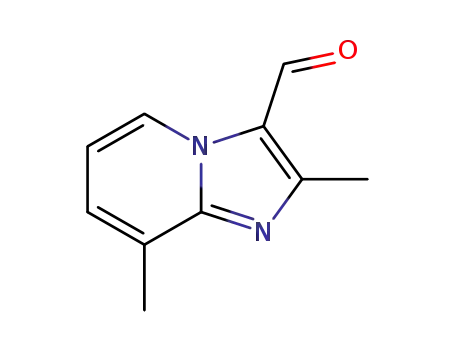 Molecular Structure of 820245-85-0 (2,8-DIMETHYL-IMIDAZO[1,2-A]PYRIDINE-3-CARBALDEHYDE)