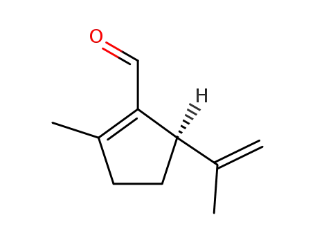 Molecular Structure of 3865-09-6 (1-Cyclopentene-1-carboxaldehyde, 2-methyl-5-(1-methylethenyl)-)