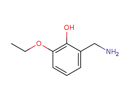 Molecular Structure of 736946-64-8 (Phenol, 2-(aminomethyl)-6-ethoxy- (9CI))